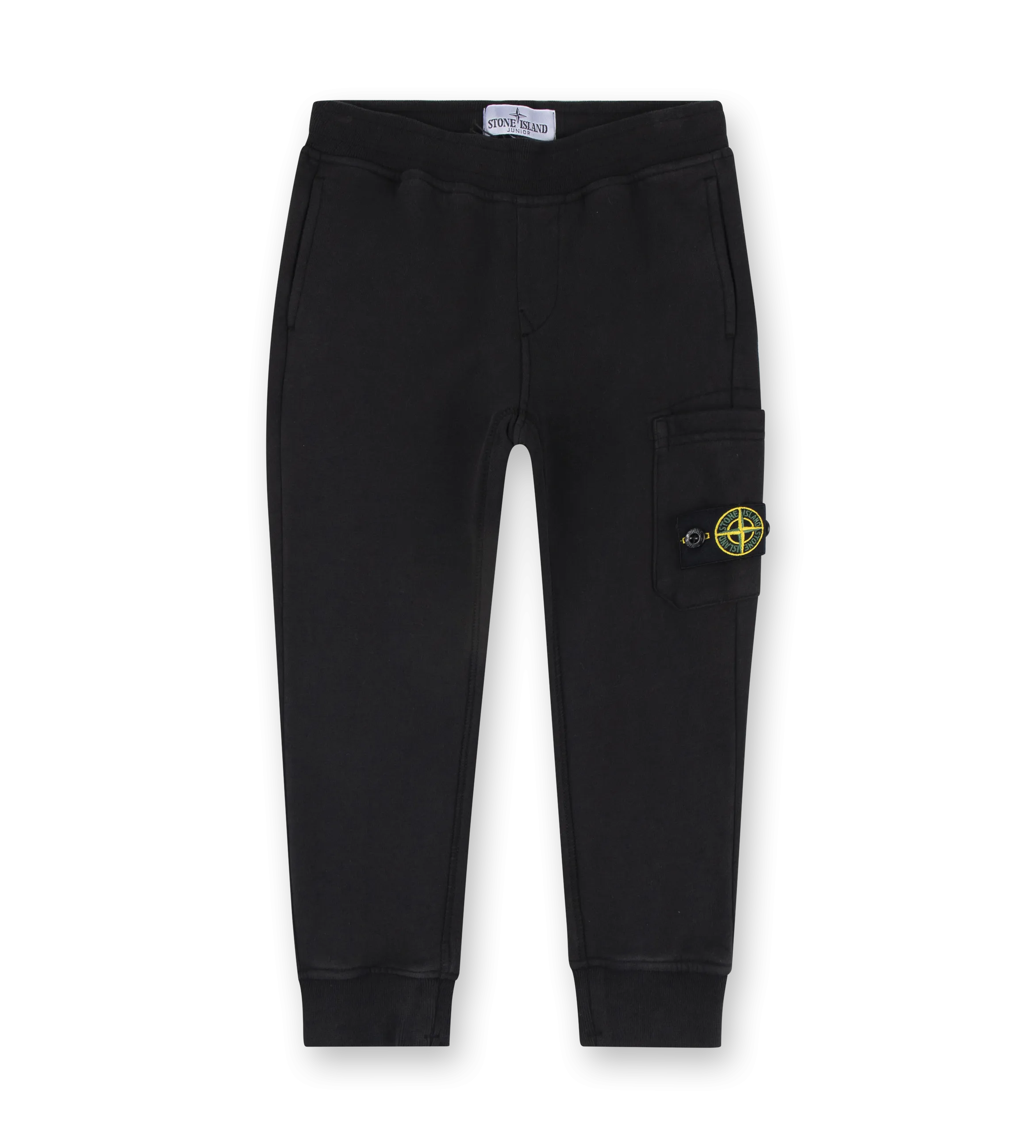 Compass-badge Cotton Sweatpants Black