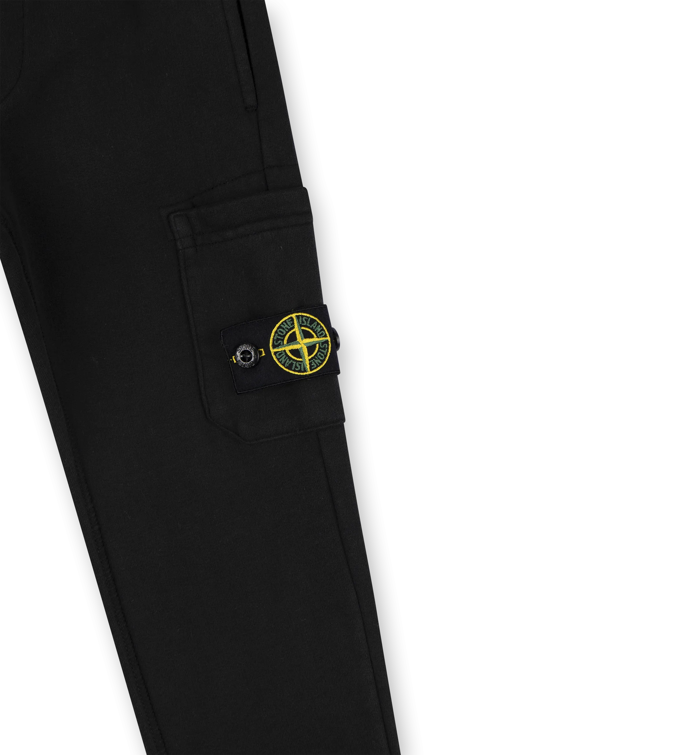 Compass-badge Cotton Sweatpants Black