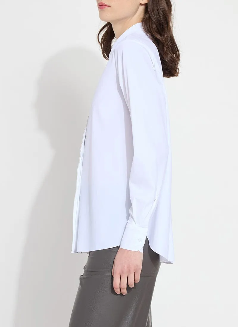 Connie Micro Beaded Shirt | White