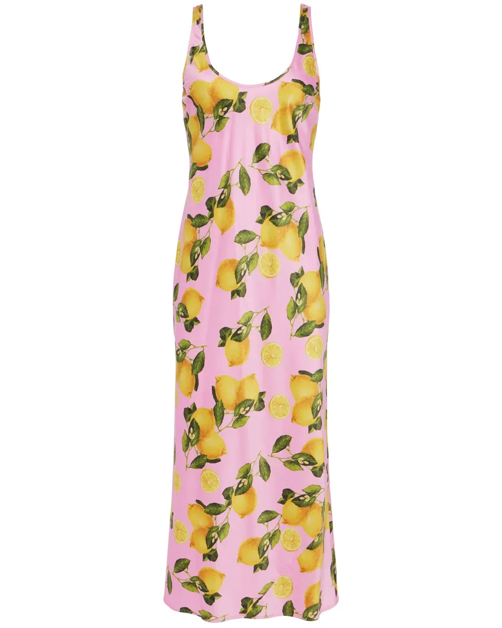 Cotton Candy Lemon Print Akiya Tank Dress