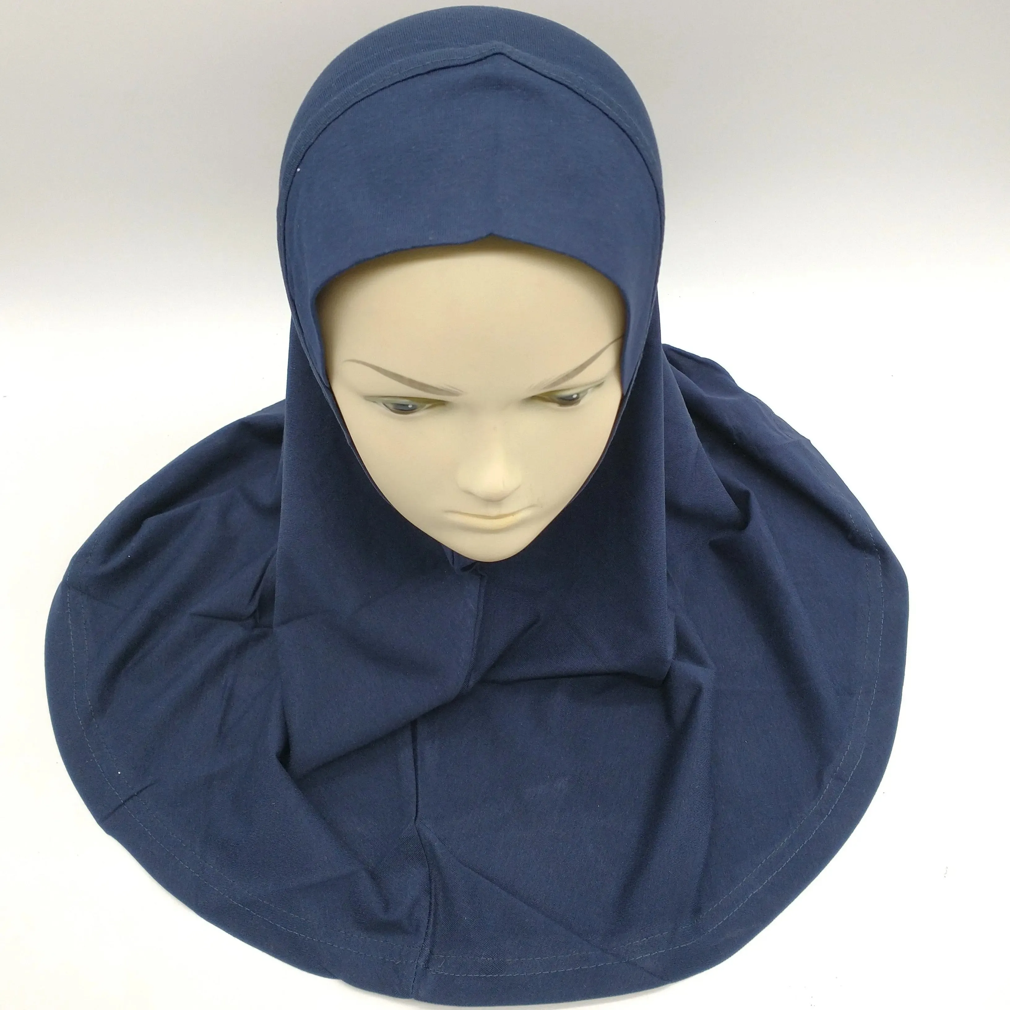 Cotton Hijab For girls- Navy Blue