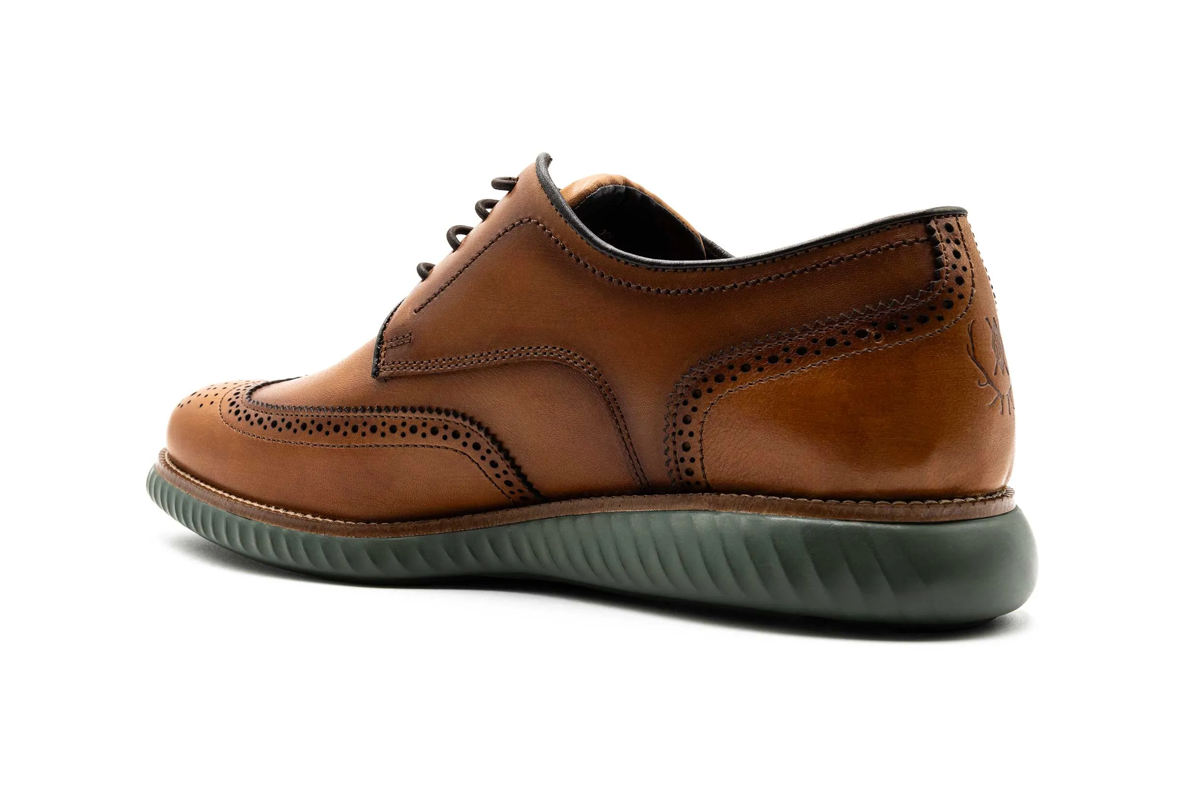 Countryaire Calf Leather Wingtip - Pecan