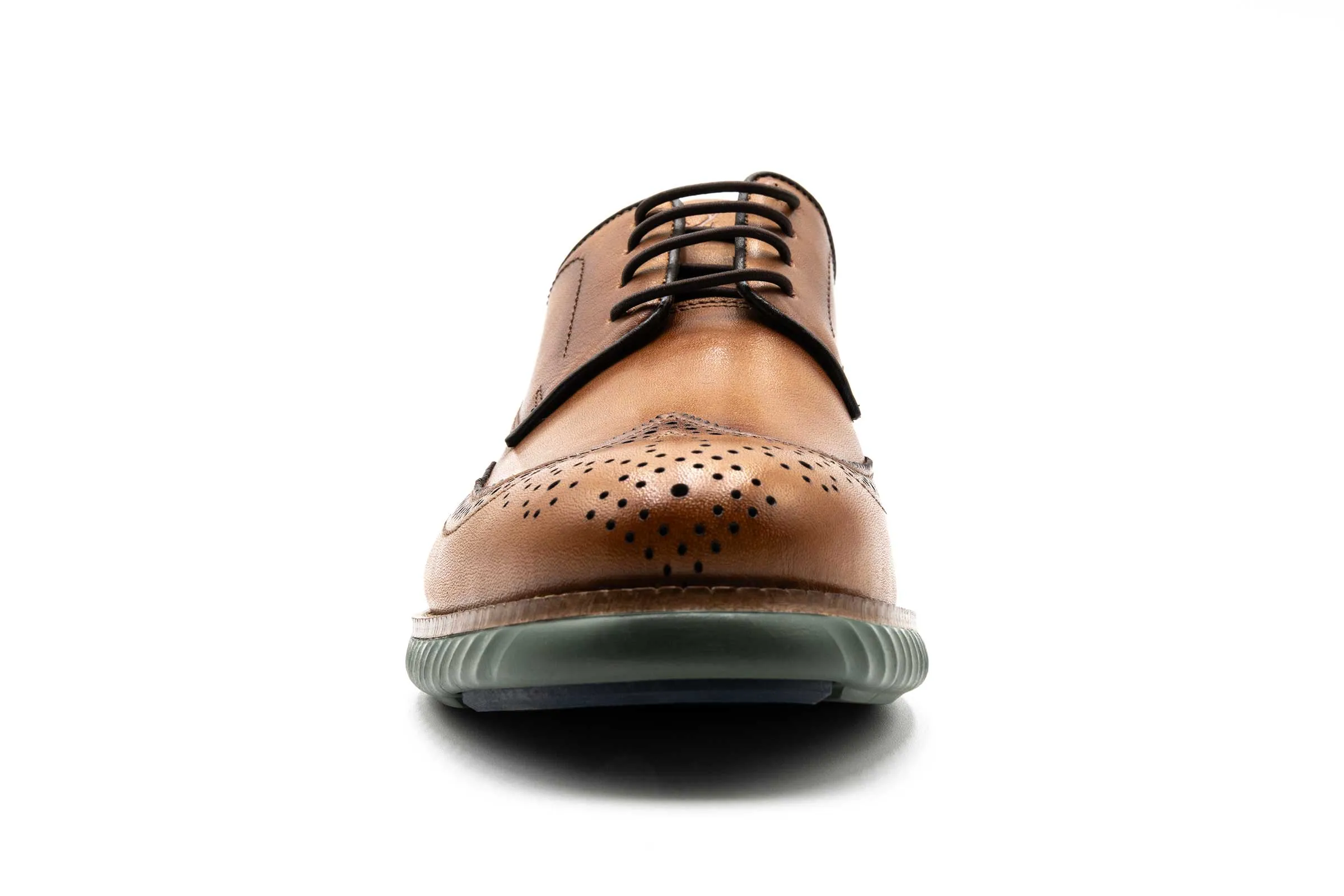 Countryaire Calf Leather Wingtip - Pecan