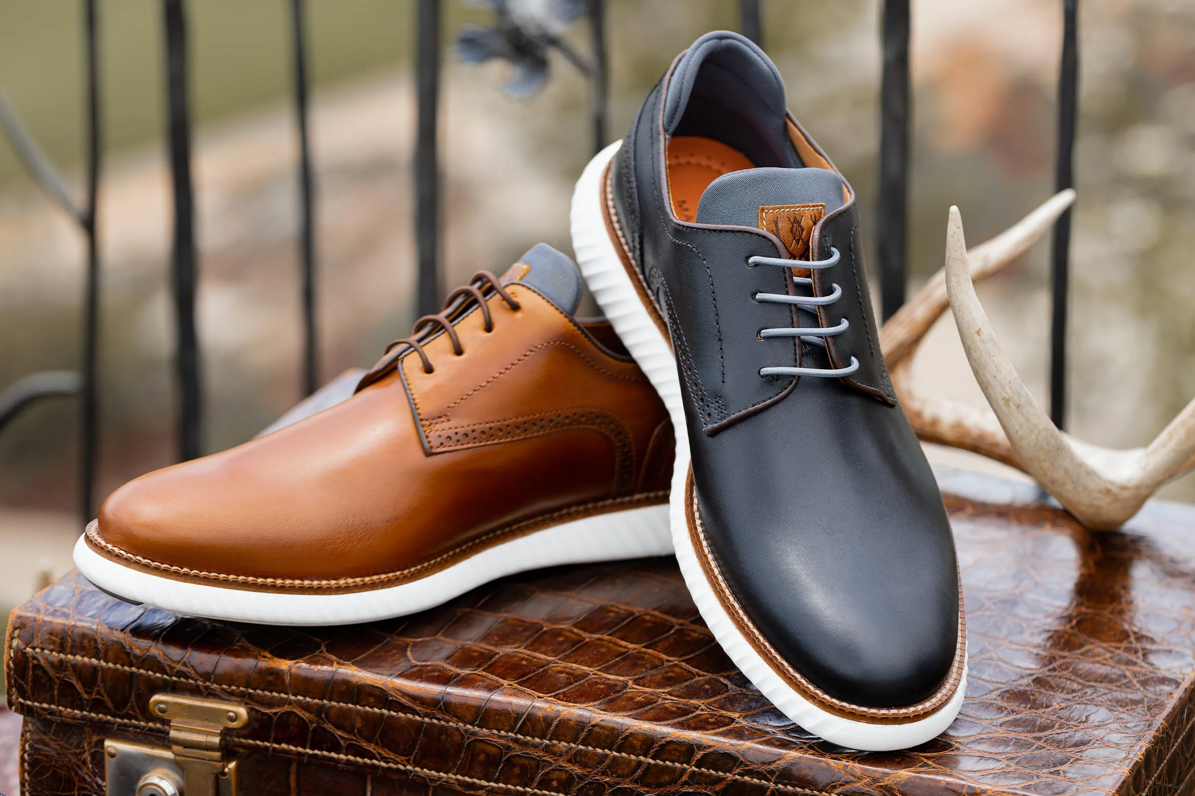 Countryaire Saddle Leather Plain Toe - Whiskey