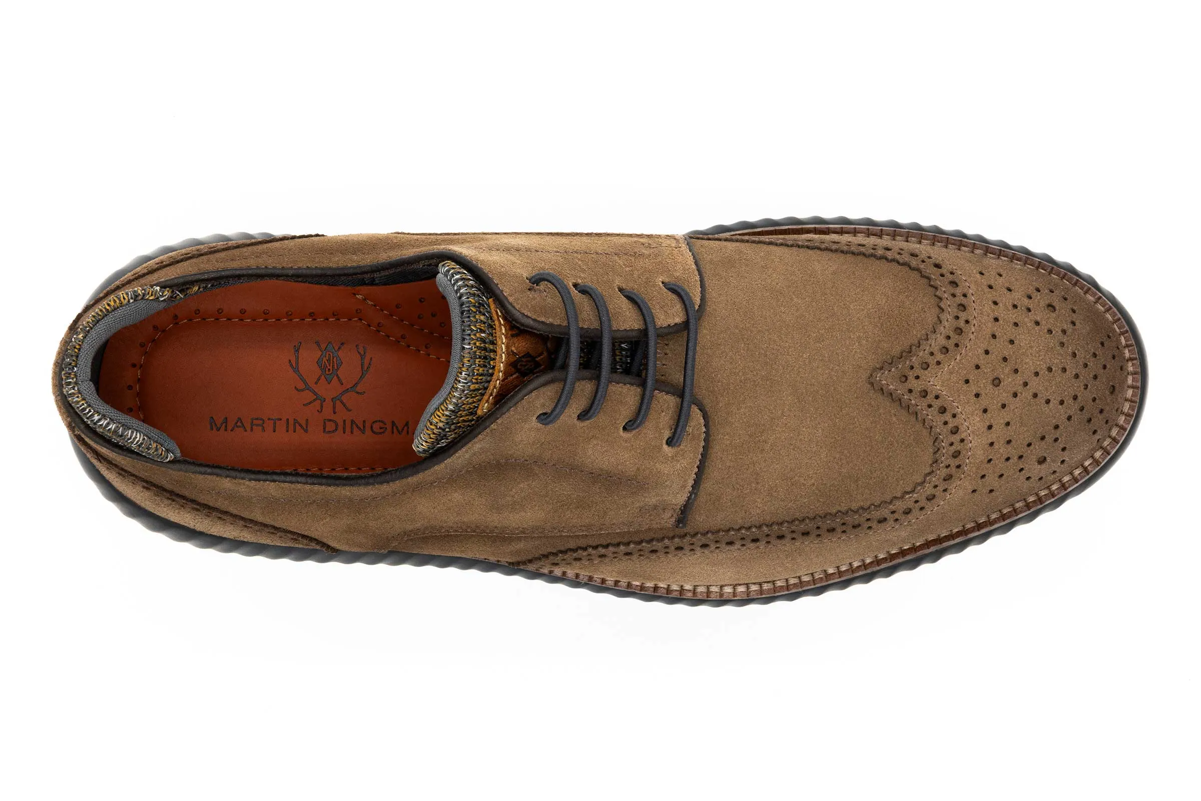 Countryaire Suede Wingtip - Earth