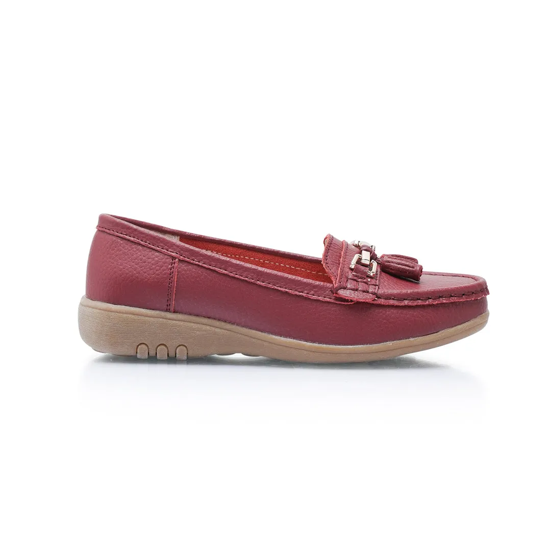 Cruise Wide Fit Women's Leather Flat Slip On Loafer