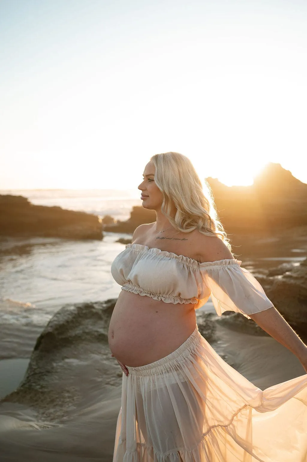 Dalia Two Piece Photoshoot Set - Maternity Photoshoot Dress - Photoshoot Dress - Elopement Dress