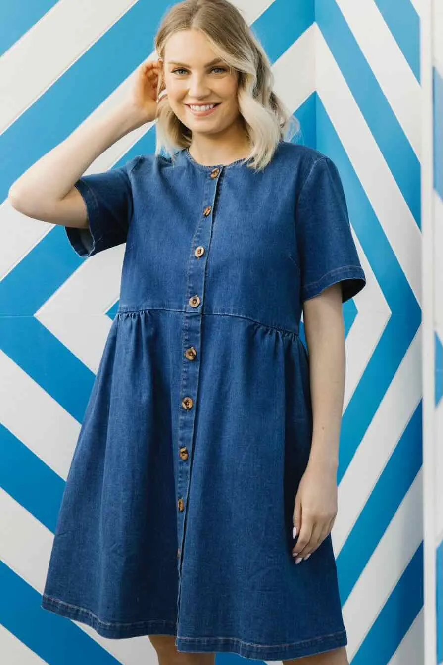 Denim Smock Dress