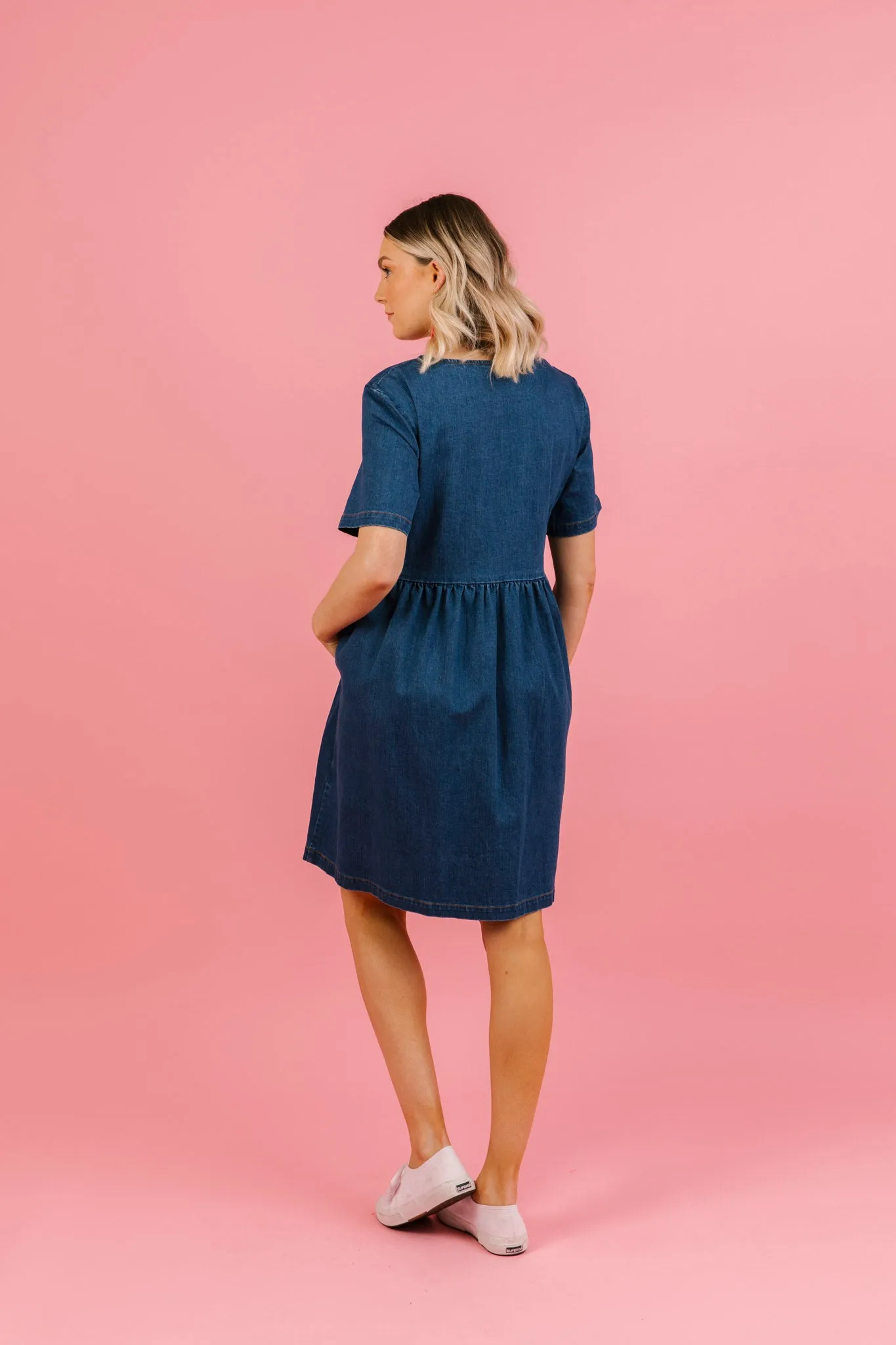 Denim Smock Dress