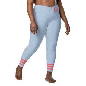 Descendants of the Island Pazblue Coral Crossover leggings with pockets