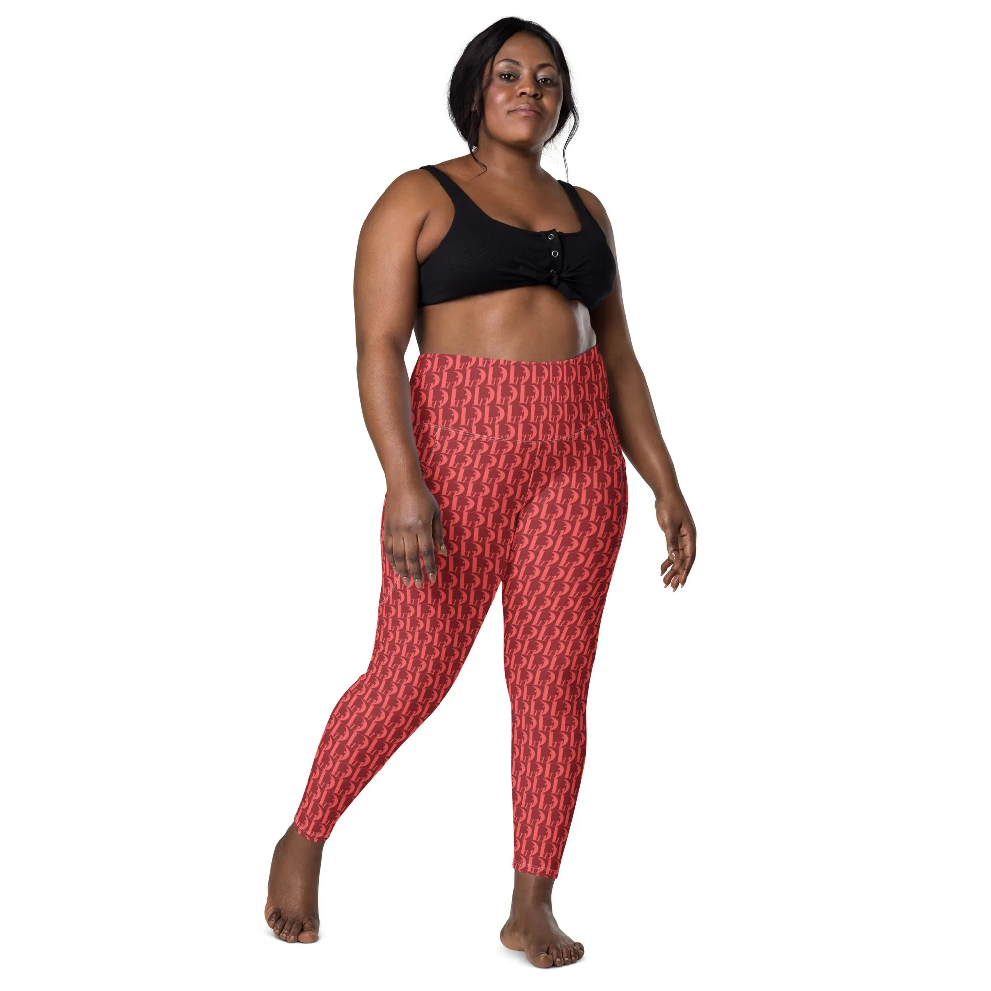 Descendants of the Island Strawberry Coral Leggings with pockets