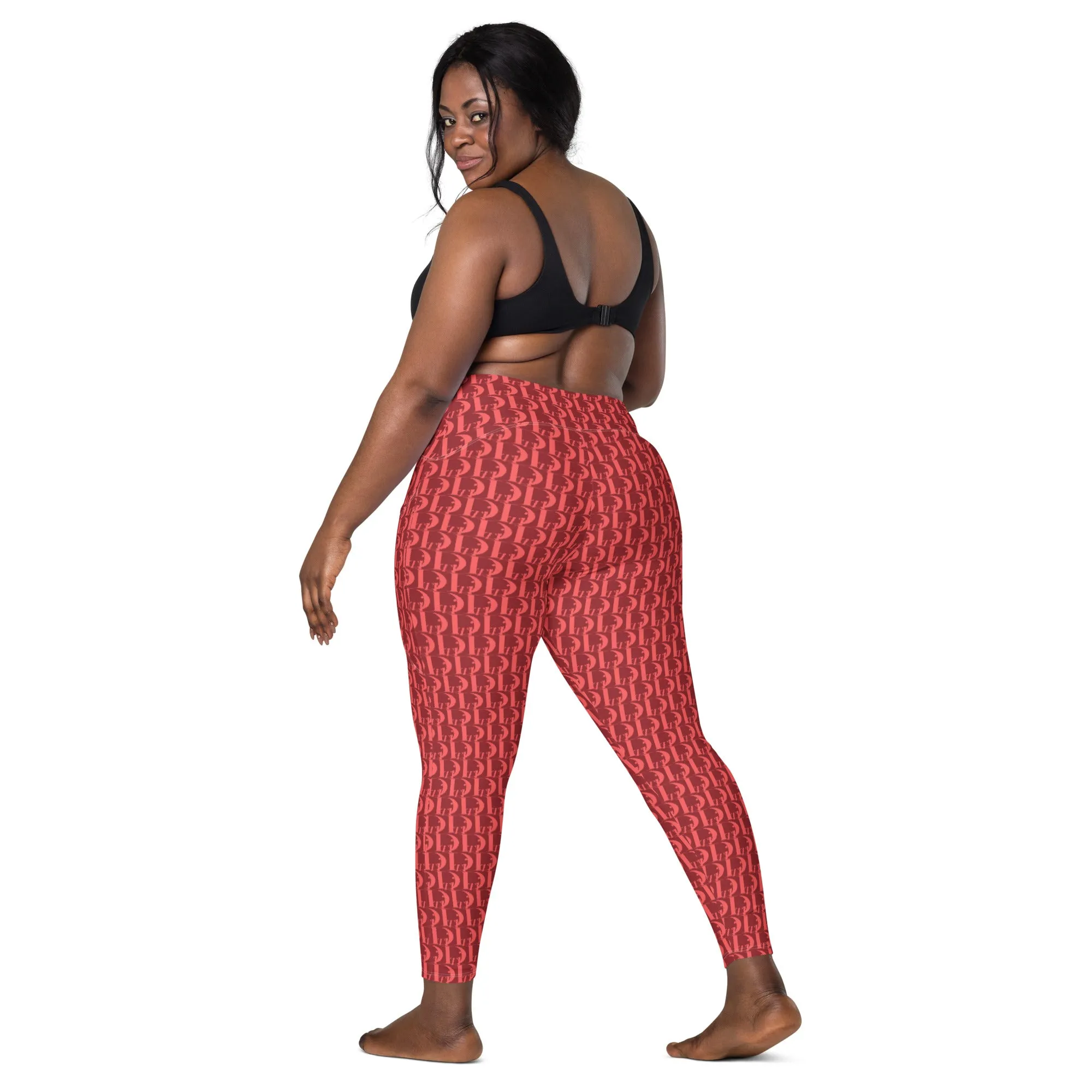 Descendants of the Island Strawberry Coral Leggings with pockets