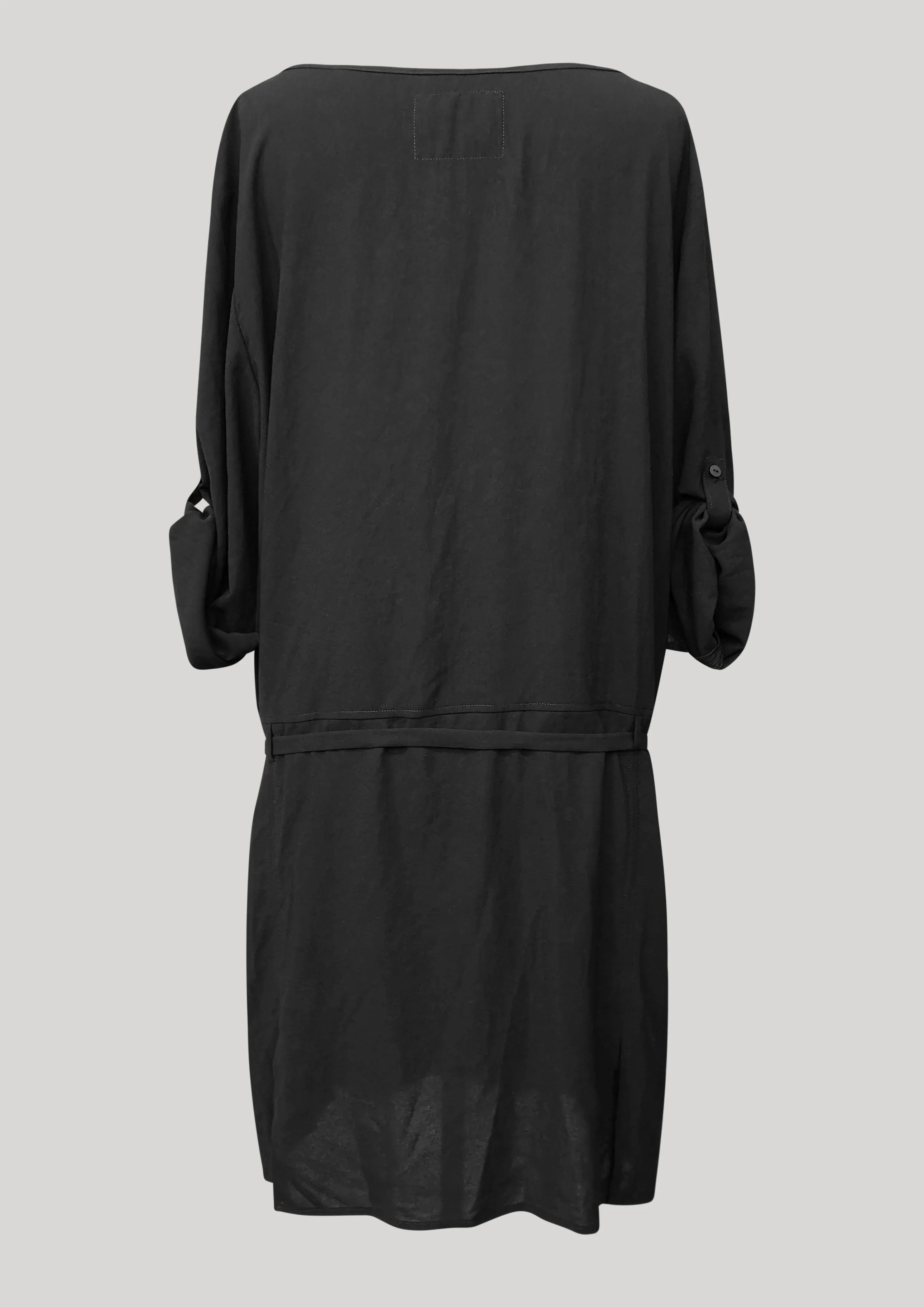 DRESS LONG - SLEEVES - black