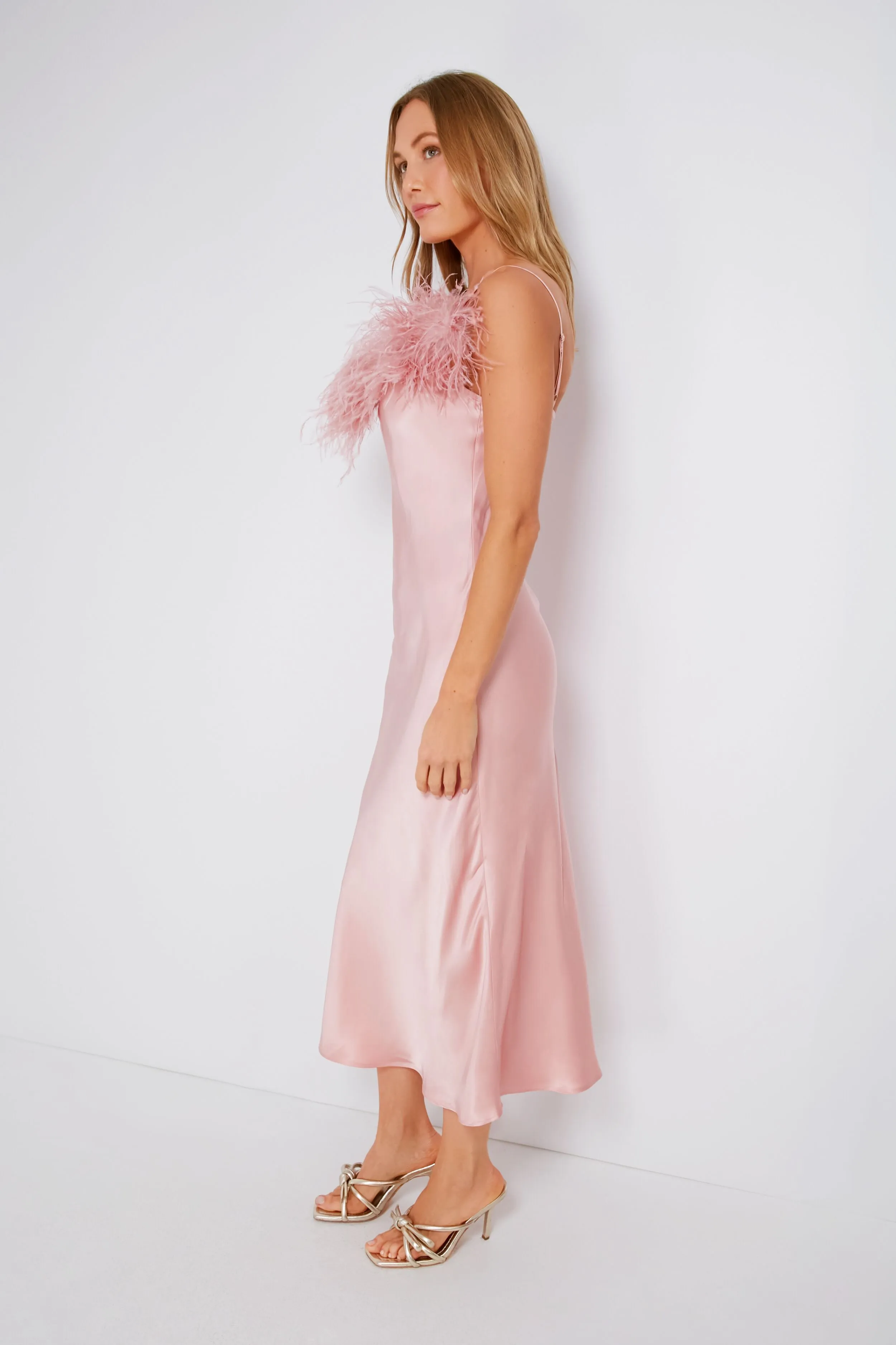 Dust Pink Boheme Slip Dress