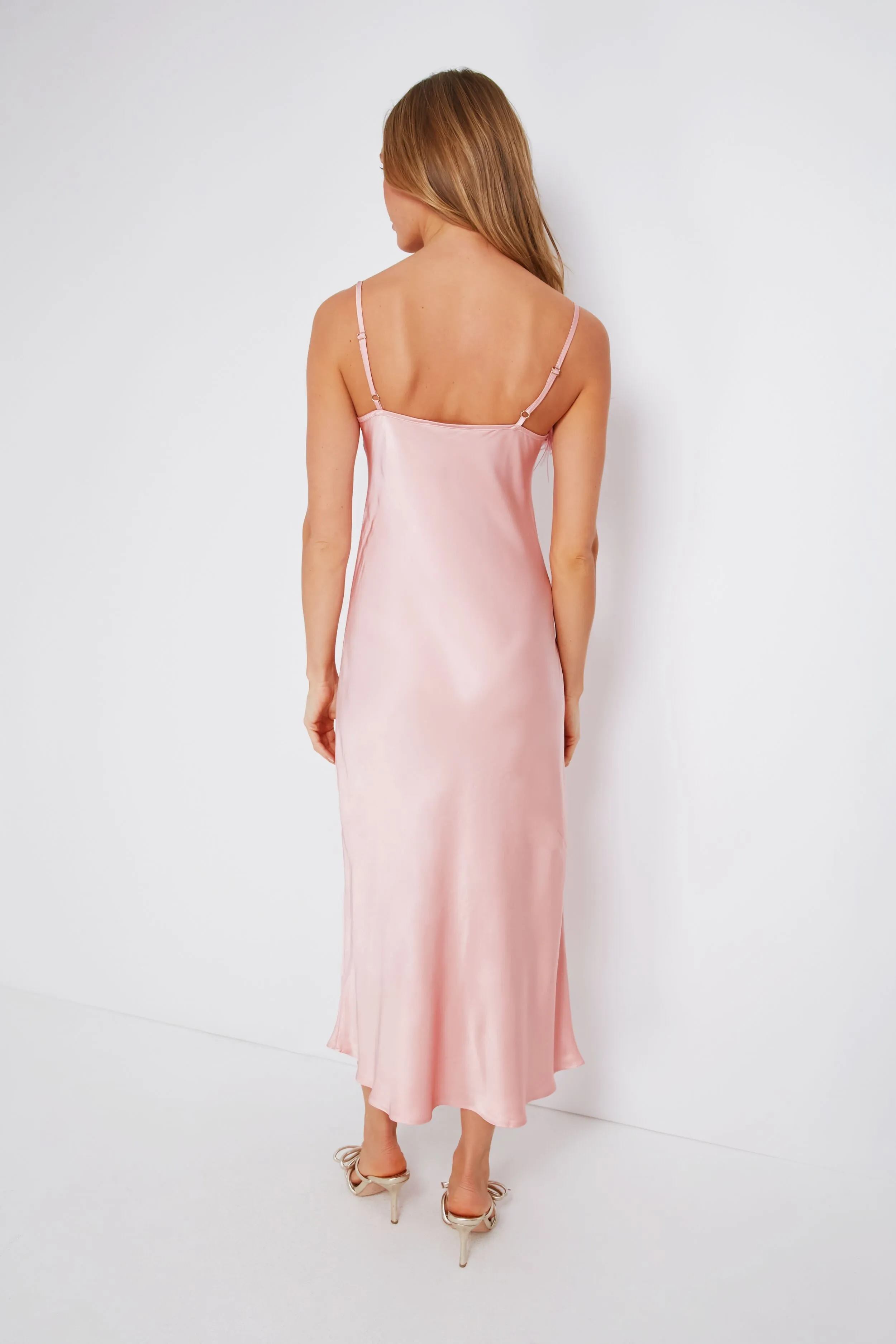 Dust Pink Boheme Slip Dress