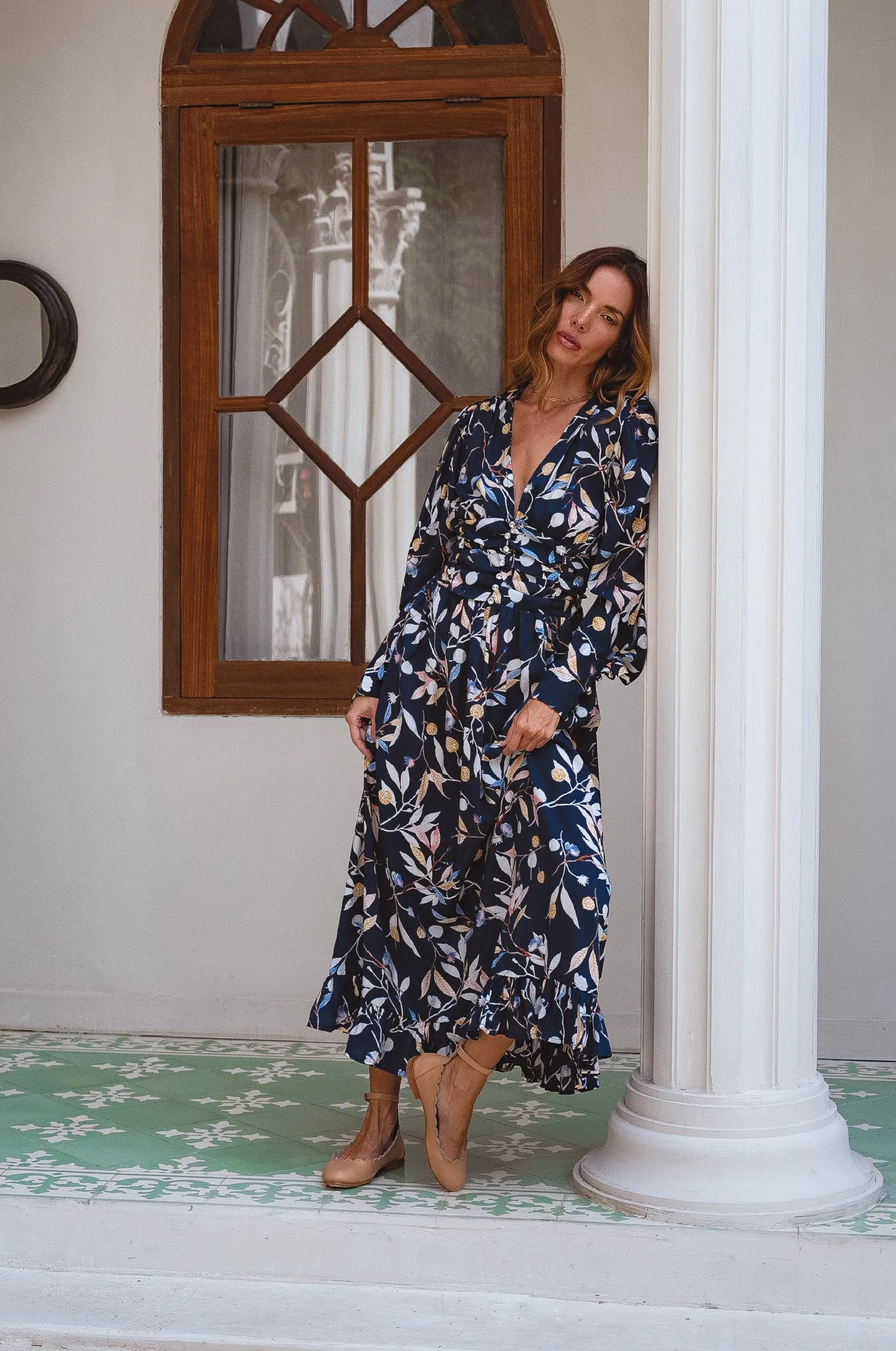 Elise Long Sleeve Maxi Dress