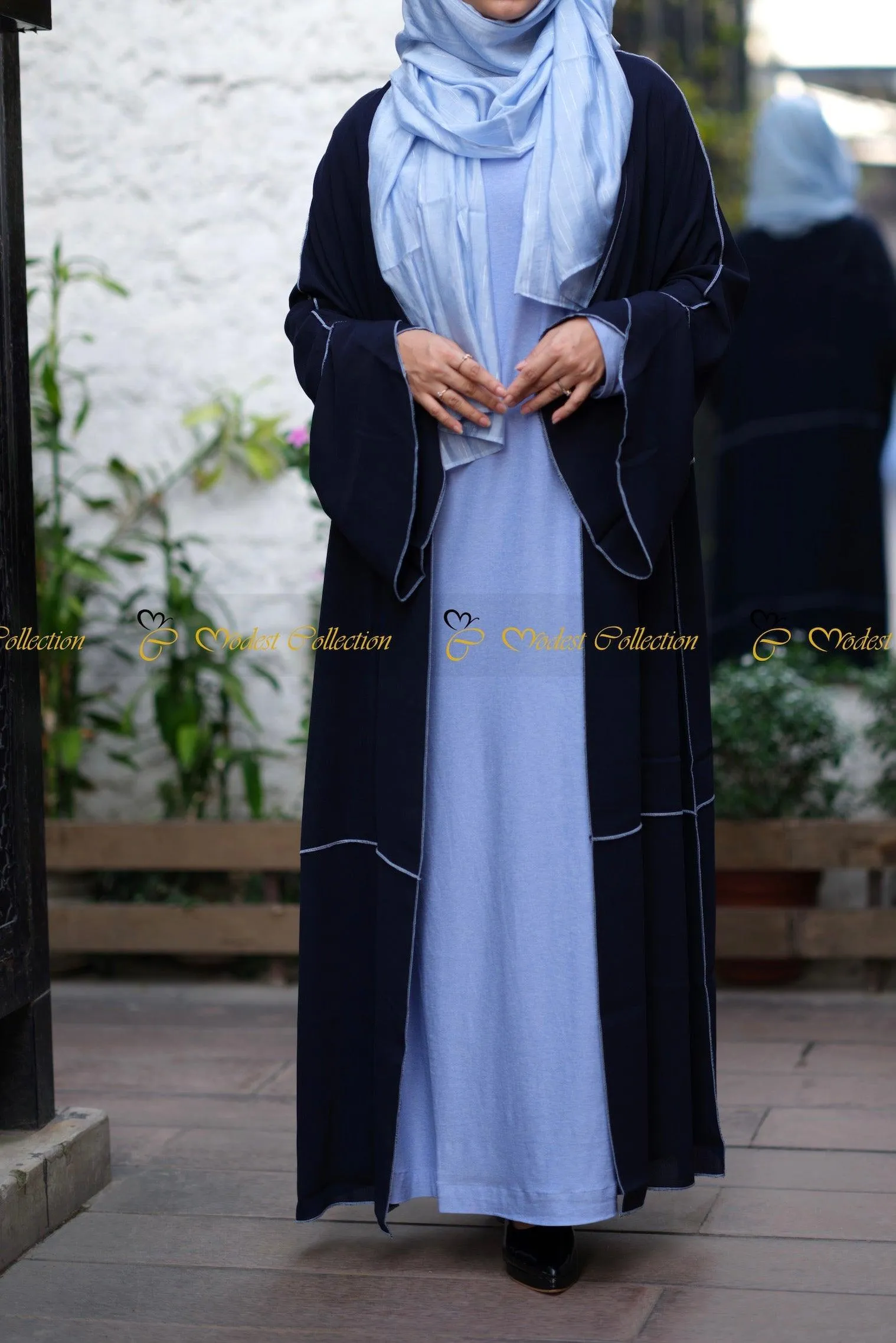 Emilia two piece Abaya with Shrug set