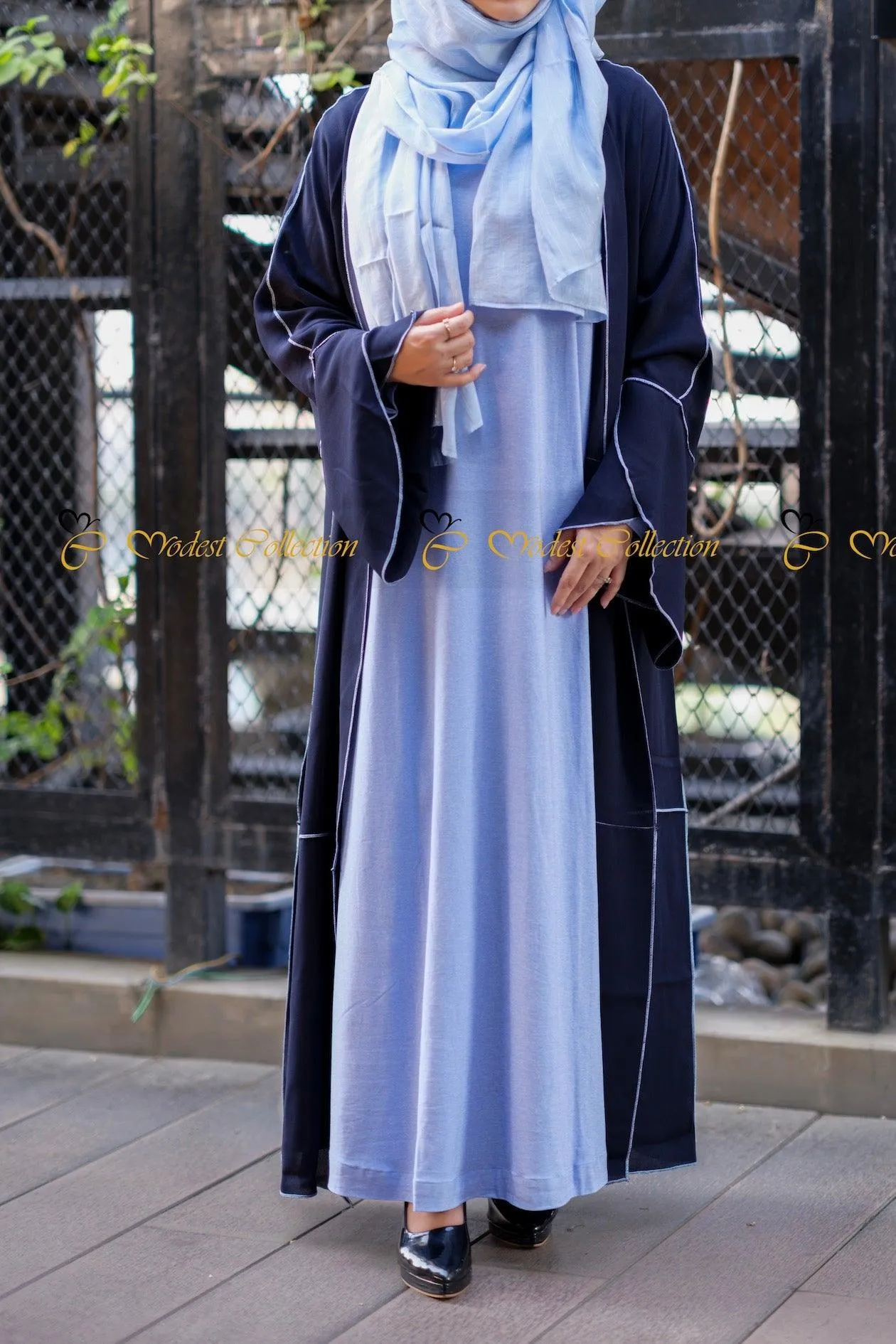 Emilia two piece Abaya with Shrug set