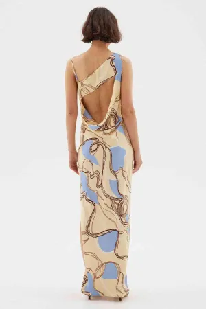 Expression Asymmetric Slip Dress