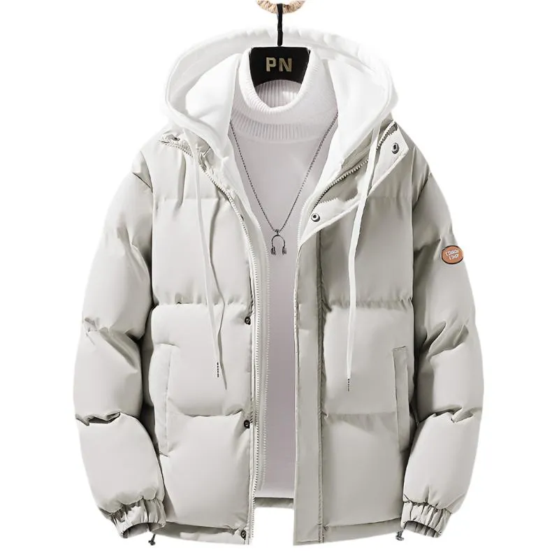 Fashion Hooded Jacket Men Winter Windproof