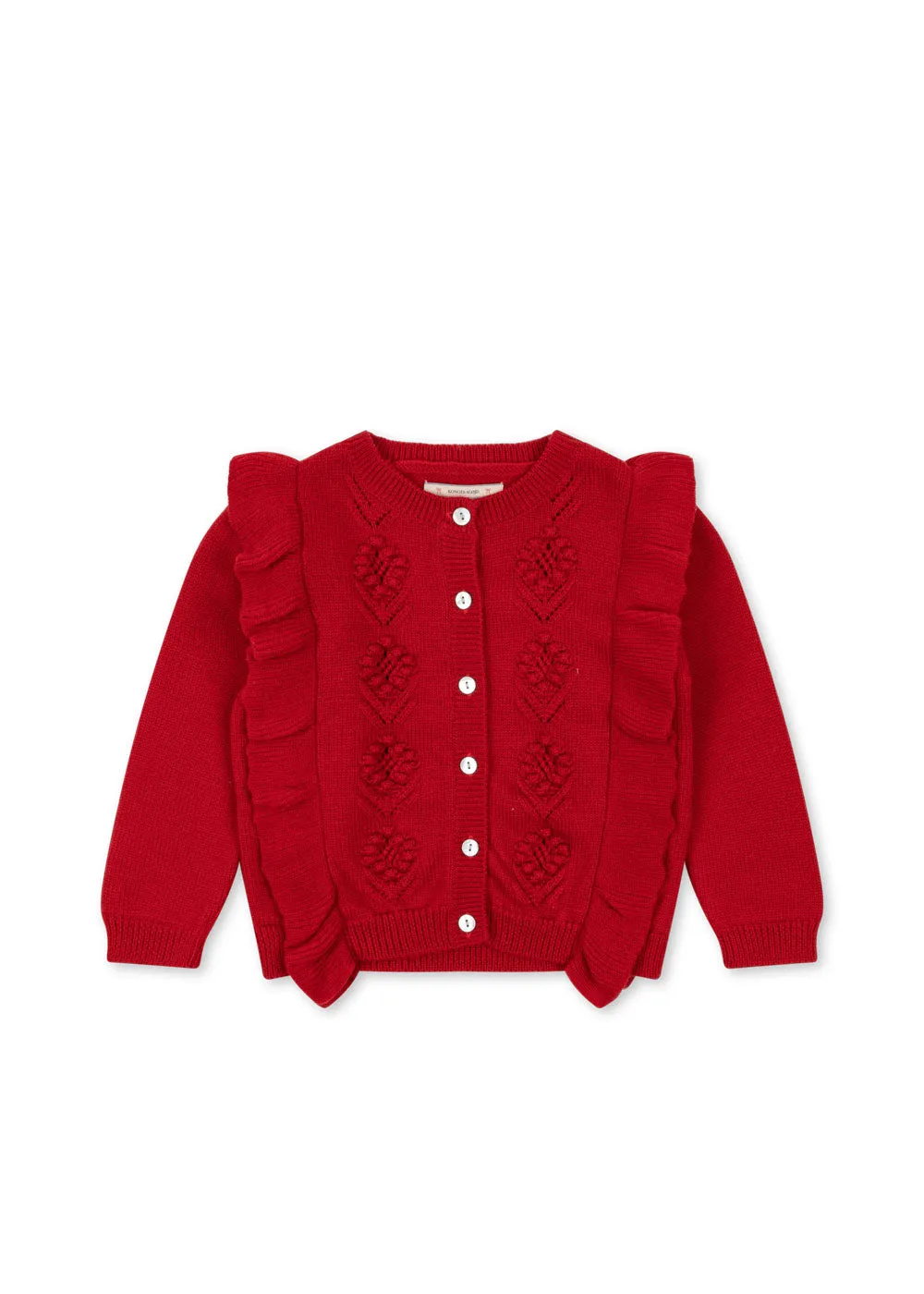 Fiol Frill Cardigan - Barbados Cherry