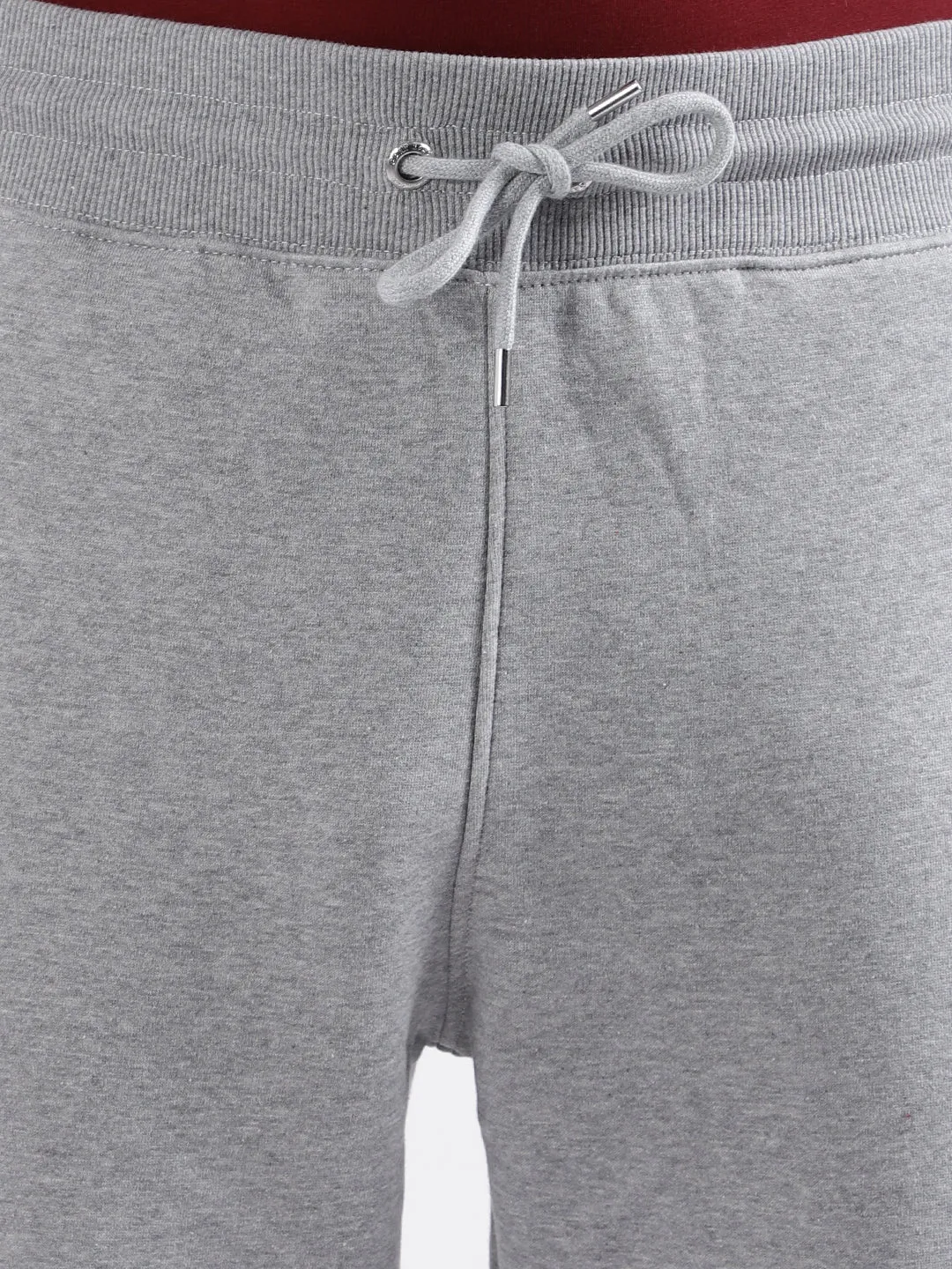 Gant Men Grey Melange Solid Relaxed Fit Sweatpant