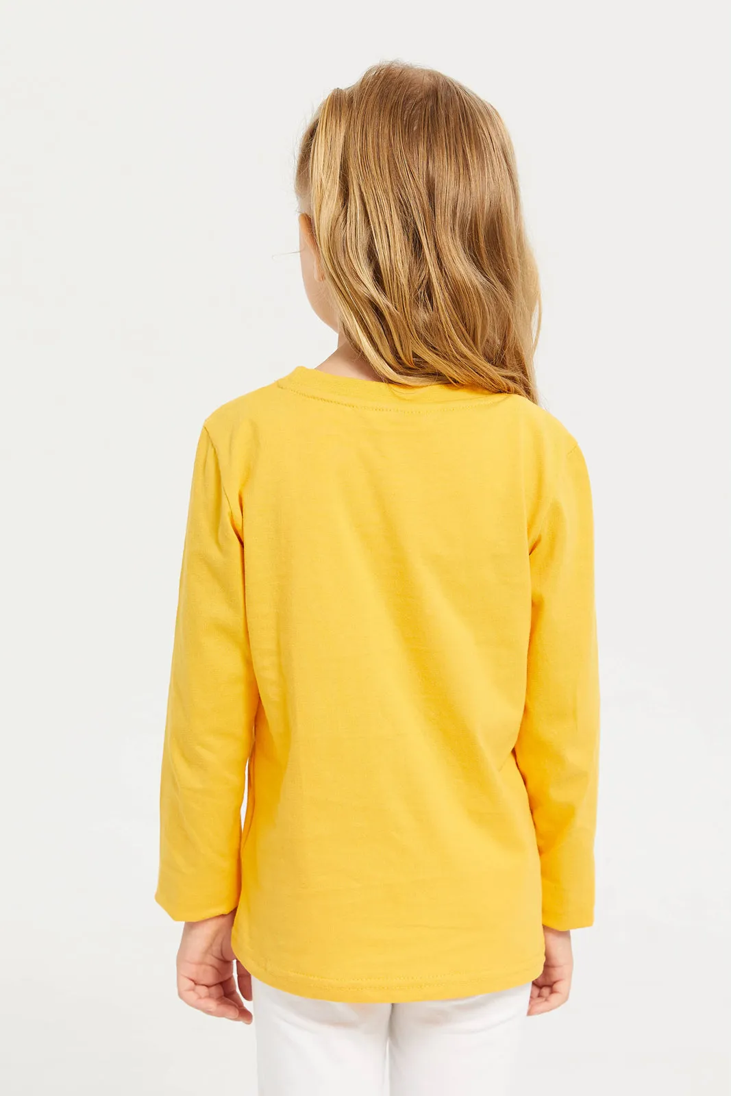 Girls Mustard Jersey T-Shirt