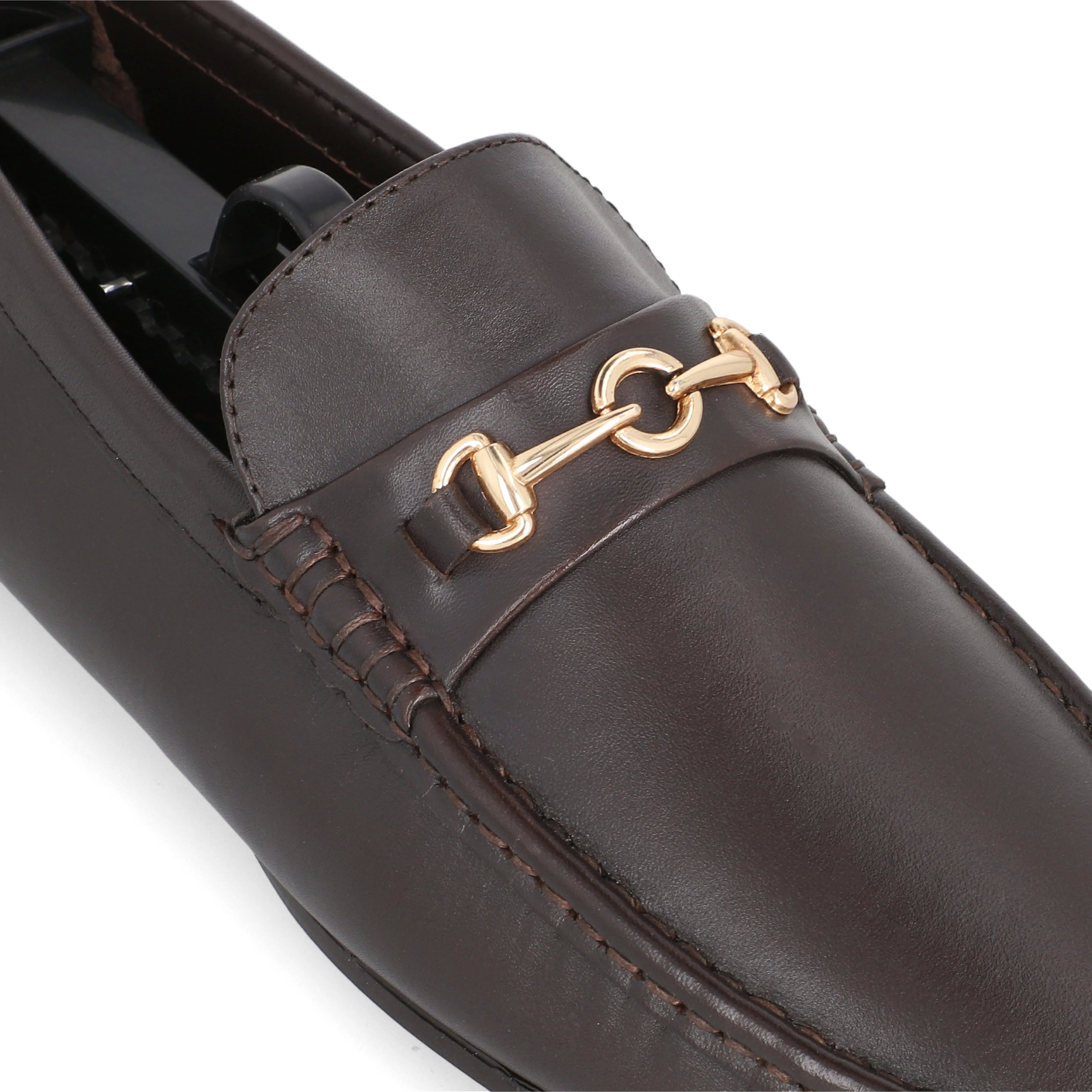 Golden Ring Buckled Moccasins-Brown