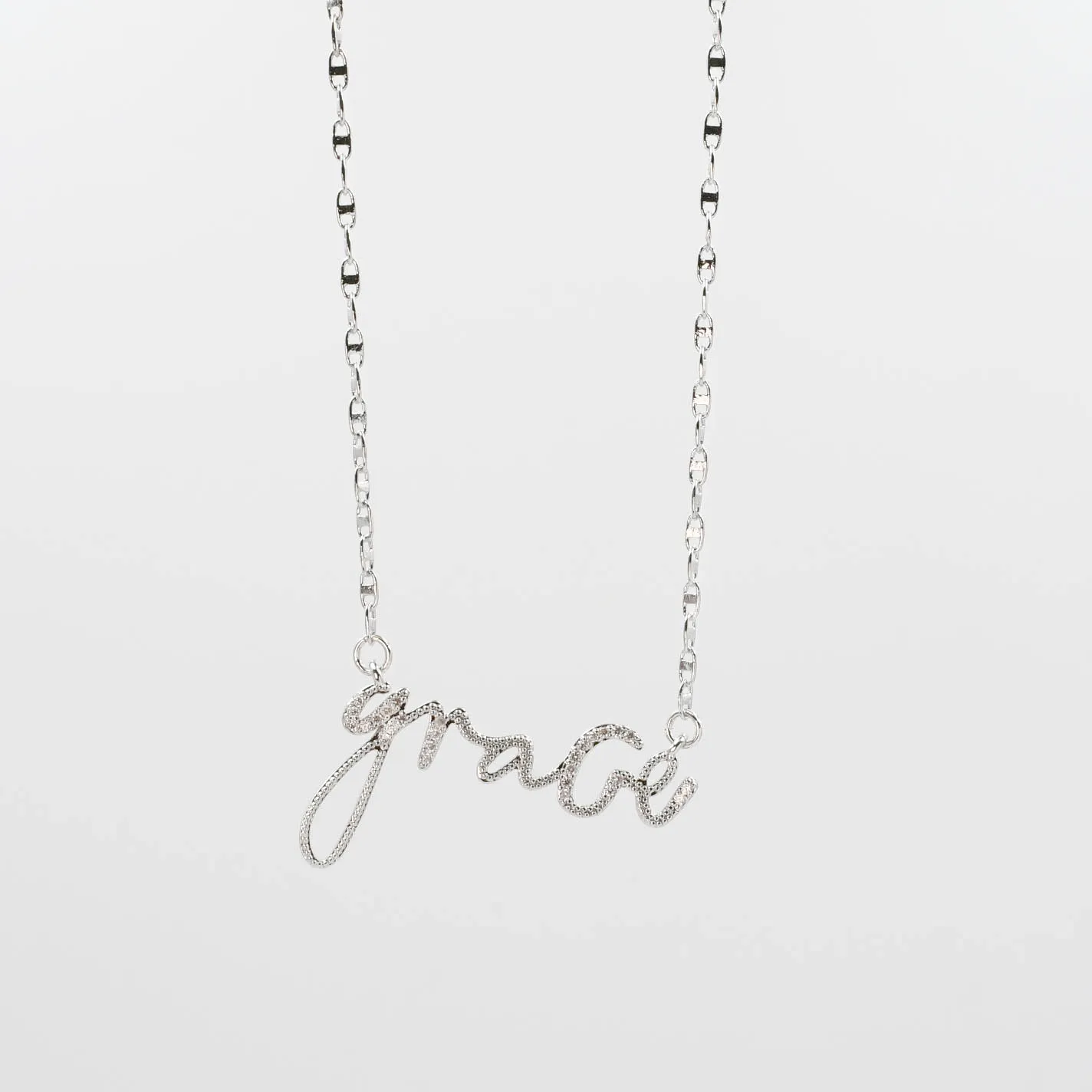 Grace Silver Necklace I-42