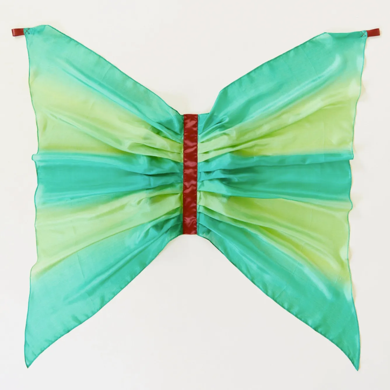 Green Silk Dress Up Wings