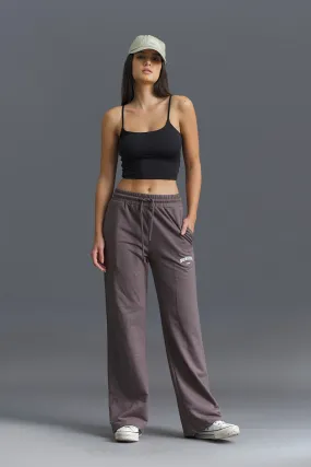 Grey Wide-Leg Sweatpants