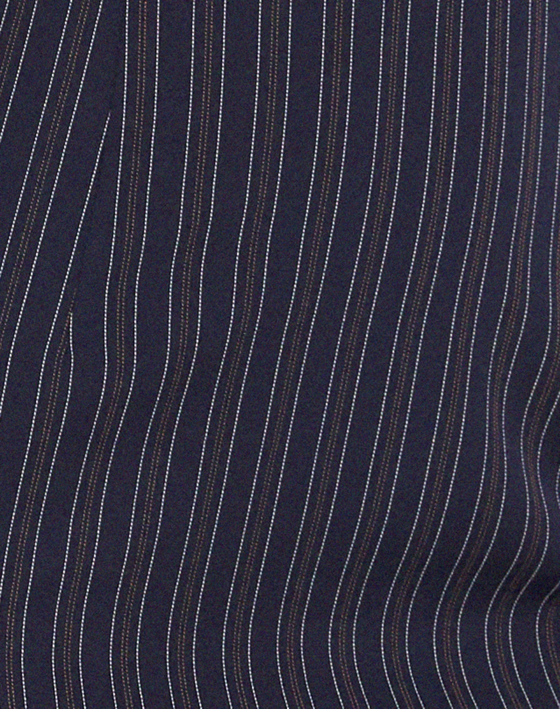 Hadavi Mini Halterneck Dress in Navy Pinstripe