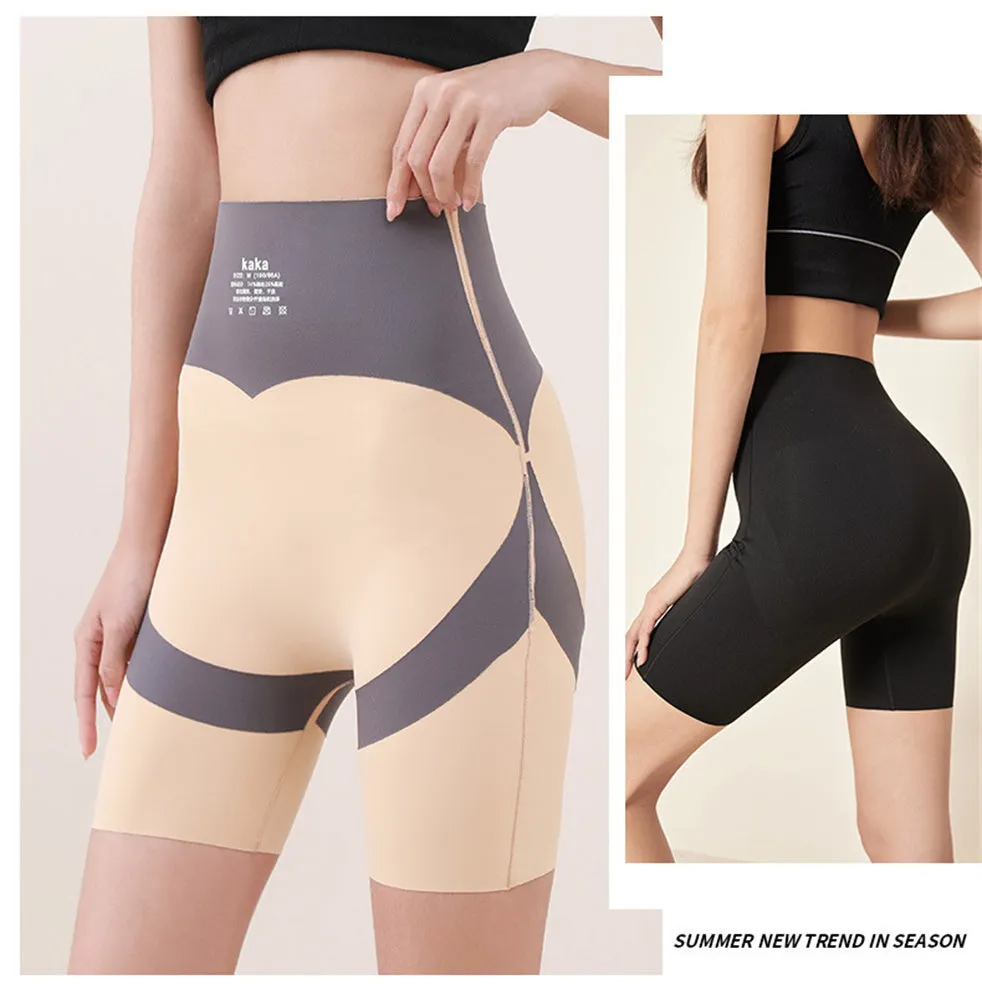 High-rise Yoga Fitness Hip Raise Shorts Pants Shaping Panties Underwear High Elasticity Bodysuit Knickers Tights Leggings Capri Cropped Trousers