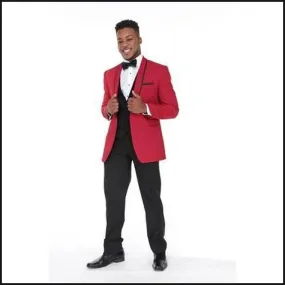 Ike Behar Red Carmine Tuxedo 241M