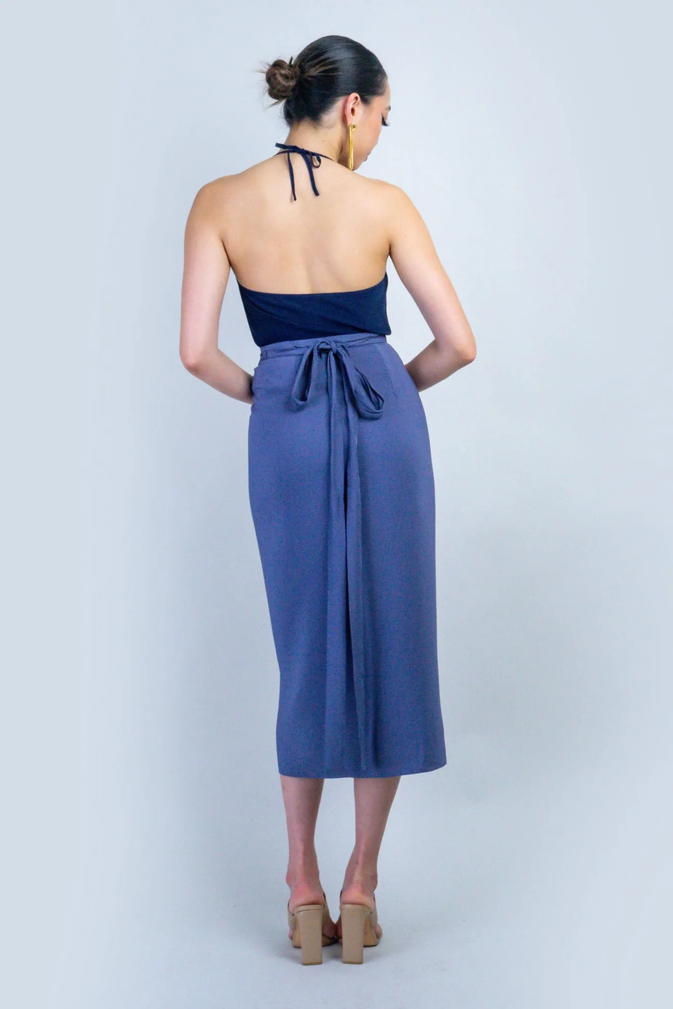 Indigo Blue Indo Wrap Skirt/Dress