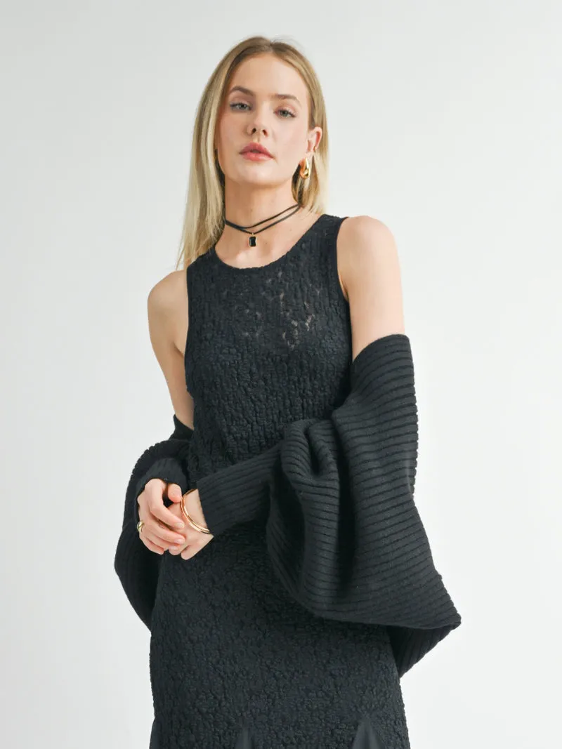 Isadora Sweater Bolero Shrug - Black