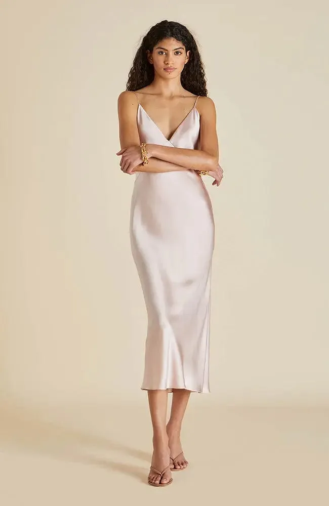 Issa Oyster Silk Slip Dress