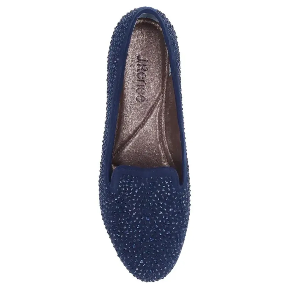 J. Renee Hanuko Navy Suede Slip-On (Women's)