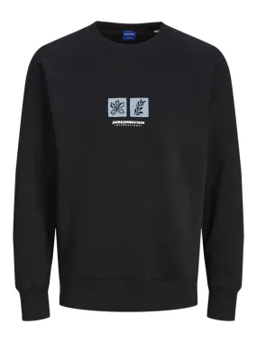 JACK & JONES JORPORTLAND BOX SWEAT CREW NECK Black