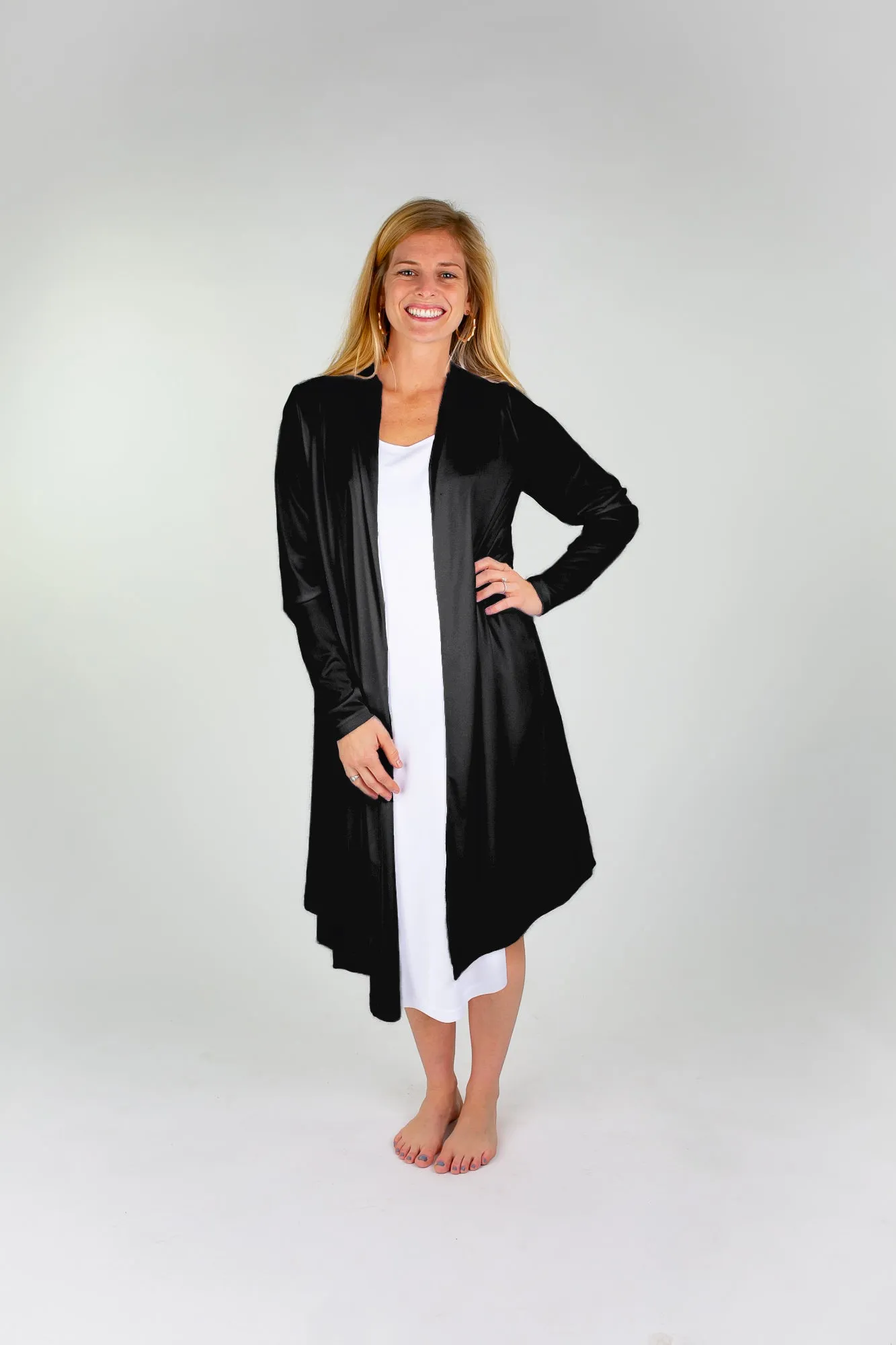 Jet (Away) Black - Coolin' It Cardi Coverup