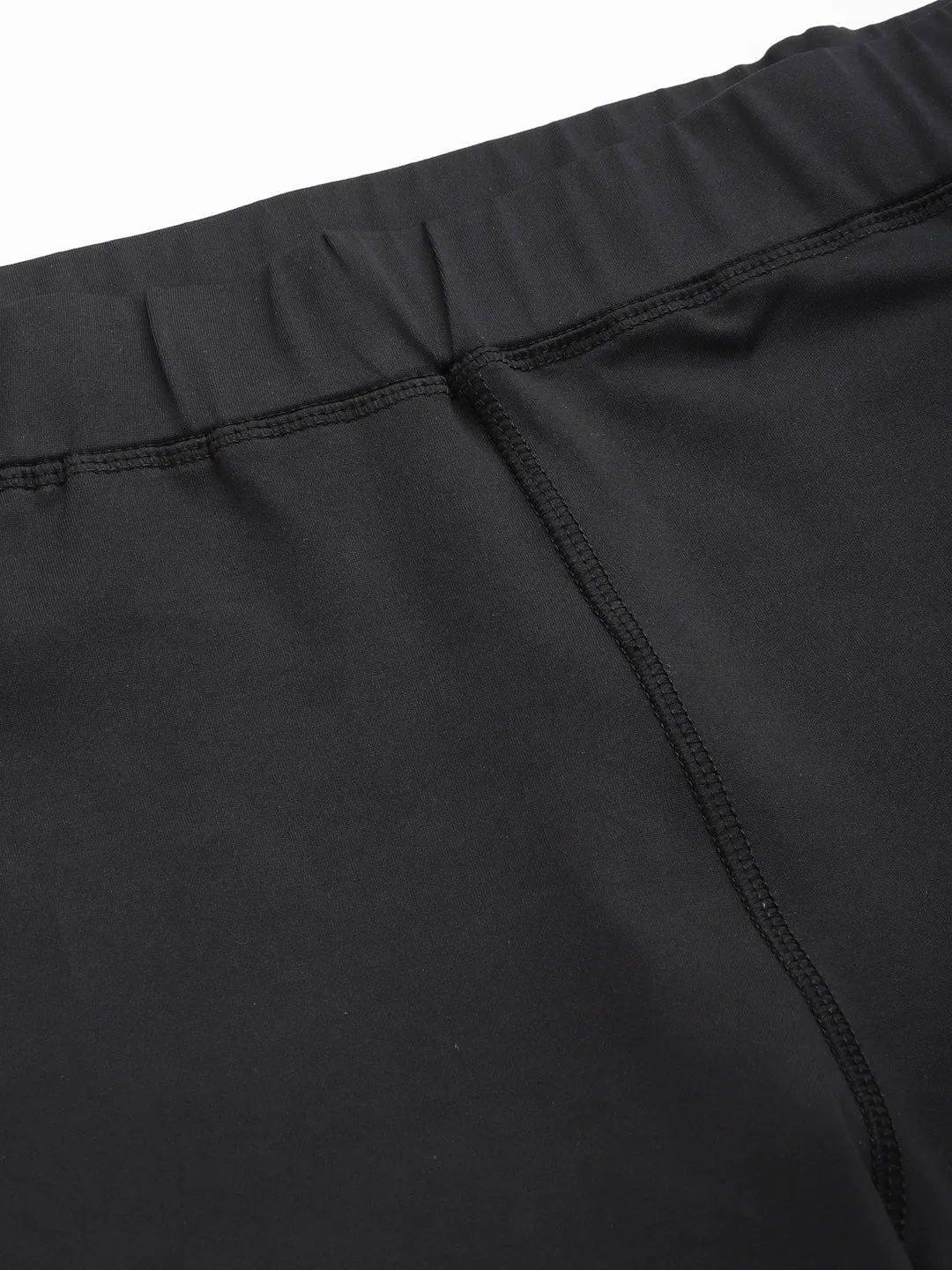 JUMP USA Men Black Layered Comfort-Fit Active Sports Shorts