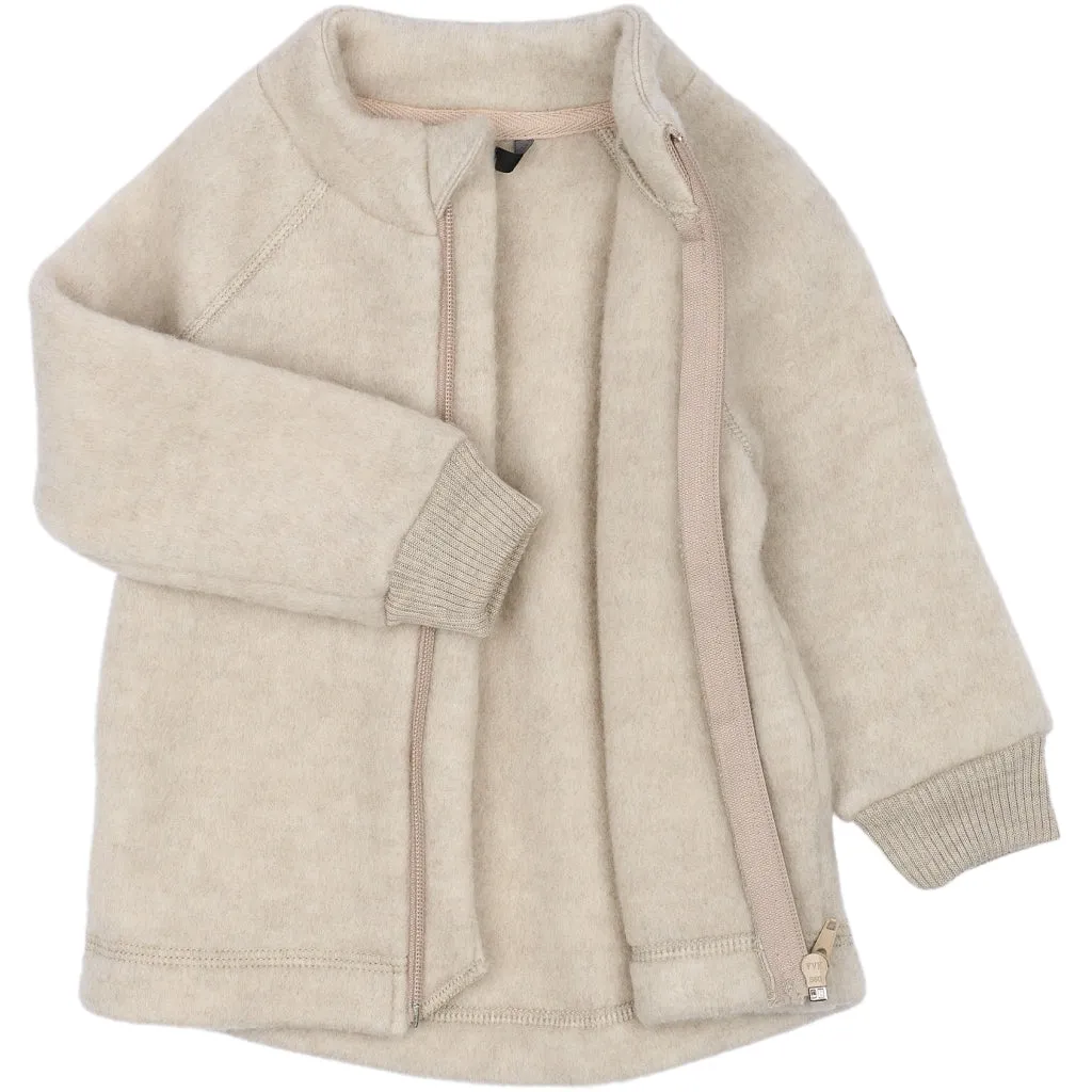 Junior Wool Jacket - Melange Offwhite