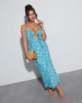 Justine Floral Slip Midi Dress