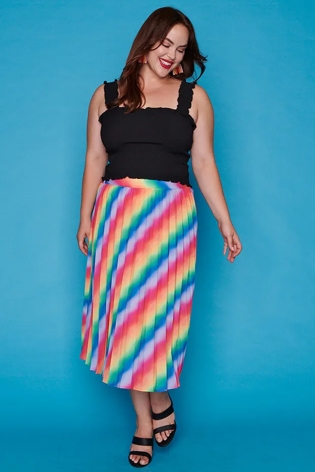 Kansas Fluro Rainbow Skirt