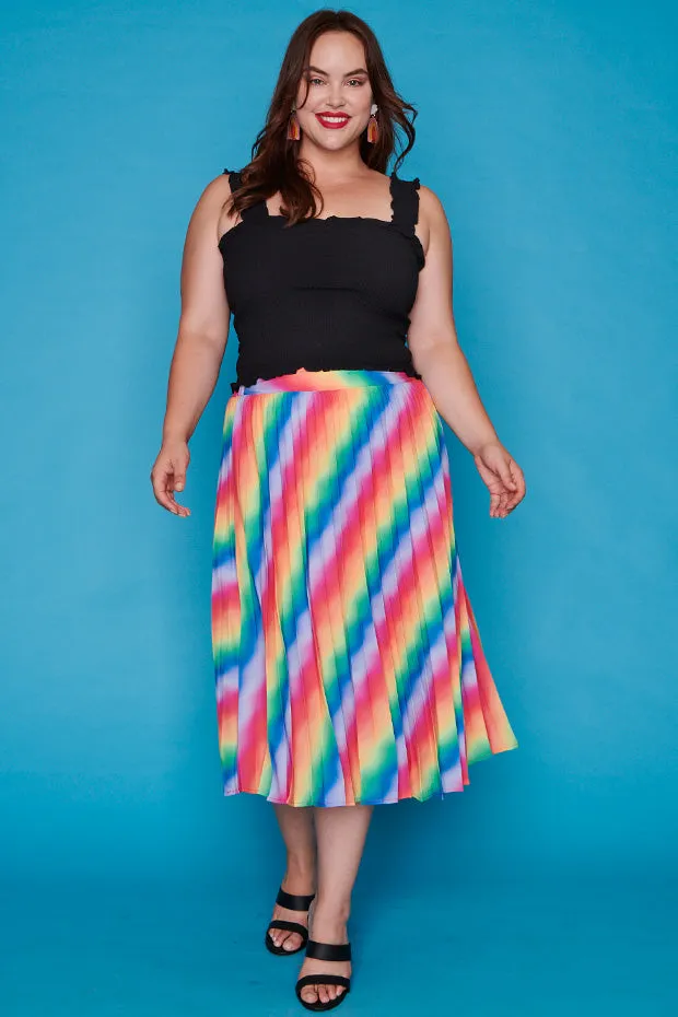 Kansas Fluro Rainbow Skirt