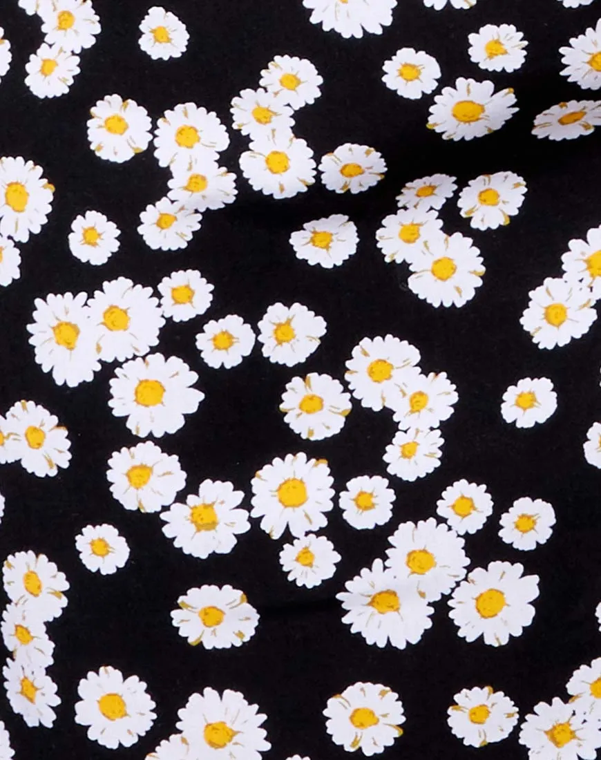 Katya Dress in Mini Daisy Black