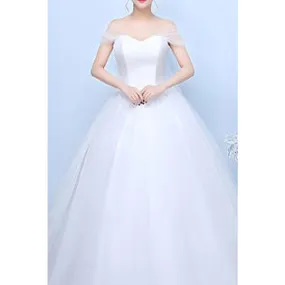 Ketty More Women Wrap Neck Slim Ball Gown Wedding Dress-KMWDC2806