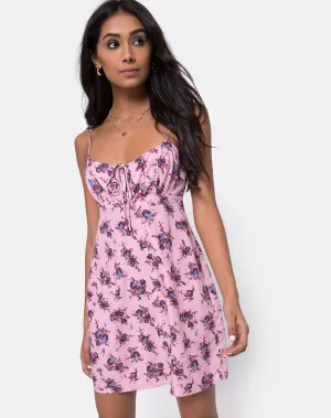 Kumala Slip Dress in Soheila Floral Blush