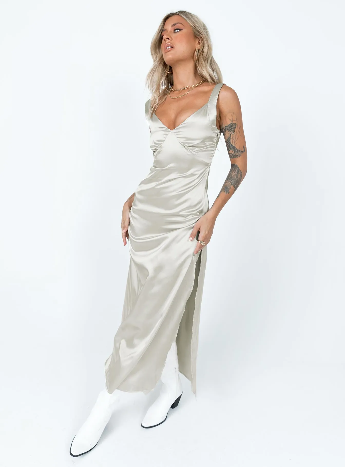 Kurt Maxi Slip Maxi Dress Champagne