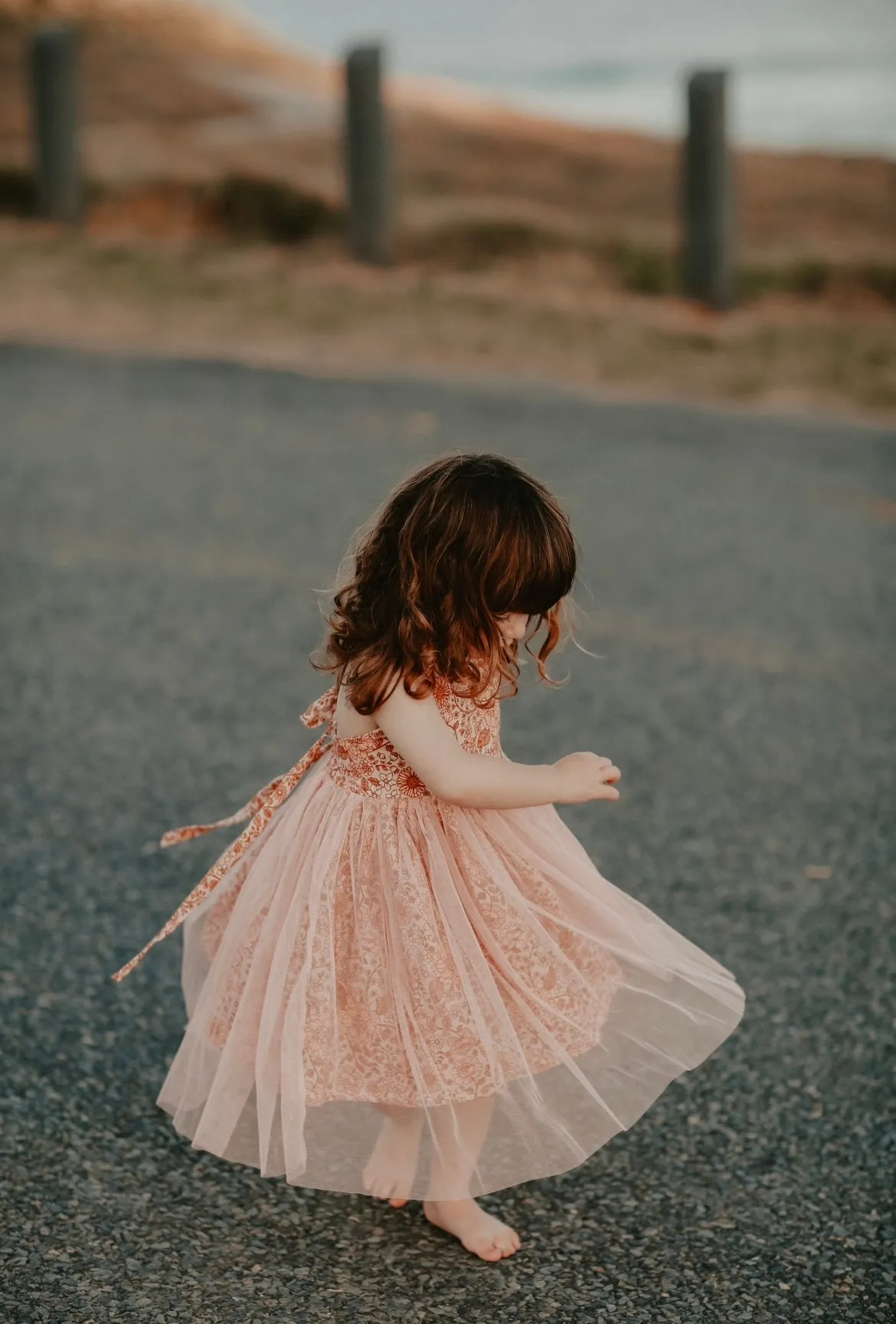 Linen and Tulle Dress - Bloom